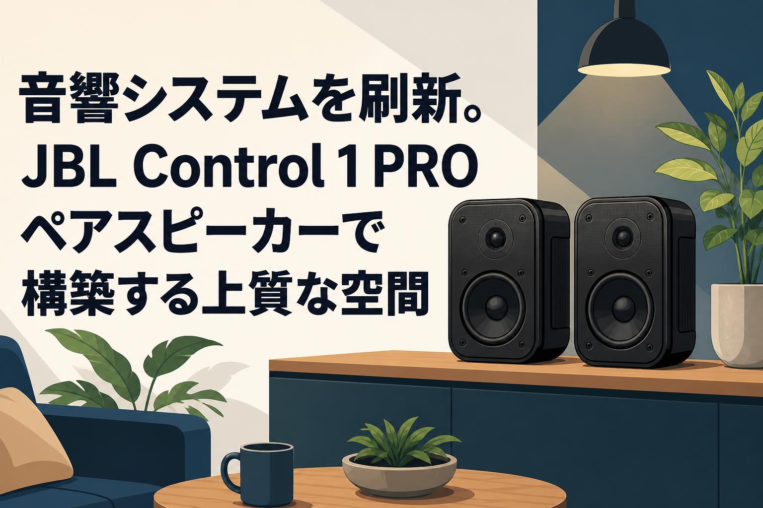 音響システムを刷新。JBL Control 1 PROペアスピーカーで構築する上質な空間
