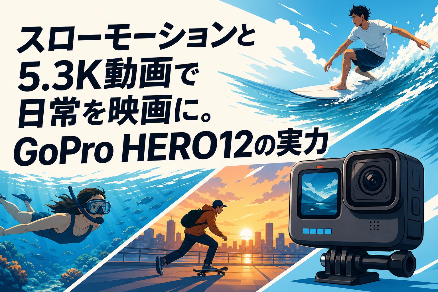 スローモーションと5.3K動画で日常を映画に。GoPro HERO12の実力