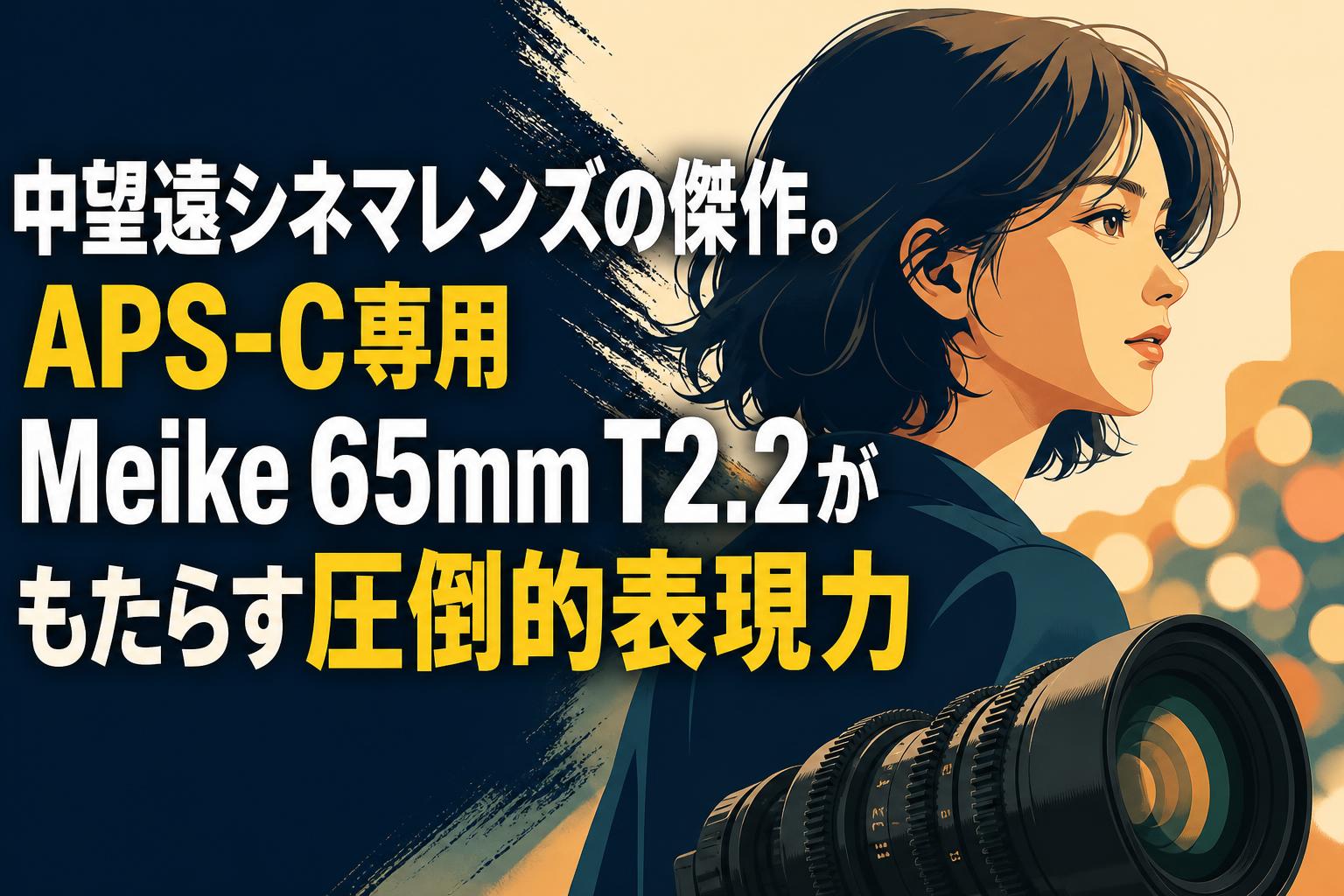 中望遠シネマレンズの傑作。APS-C専用Meike 65mm T2.2がもたらす圧倒的表現力