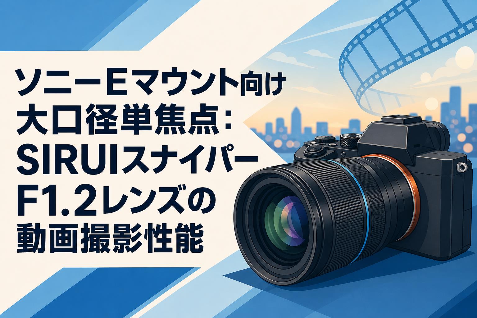 ソニーEマウント向け大口径単焦点：SIRUIスナイパーF1.2レンズの動画撮影性能