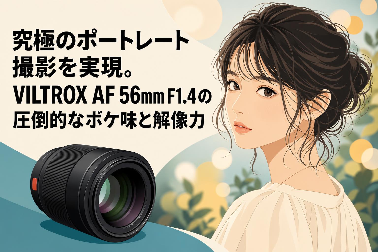 究極のポートレート撮影を実現。VILTROX AF 56mm F1.4の圧倒的なボケ味と解像力
