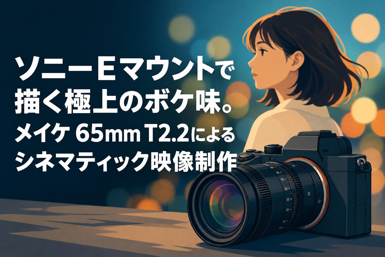 ソニーEマウントで描く極上のボケ味。メイケ 65mm T2.2によるシネマティック映像制作