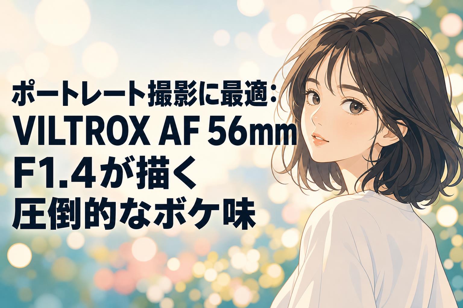 ポートレート撮影に最適：VILTROX AF 56mm F1.4が描く圧倒的なボケ味