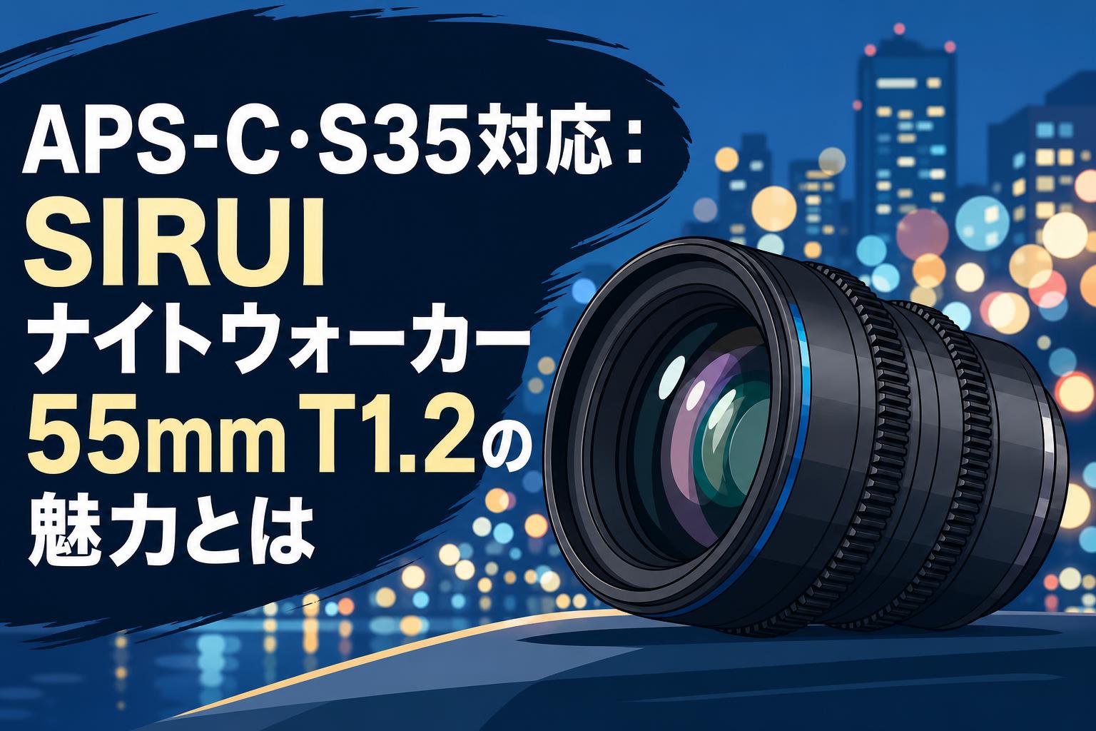 APS-C・S35対応：SIRUIナイトウォーカー55mm T1.2の魅力とは