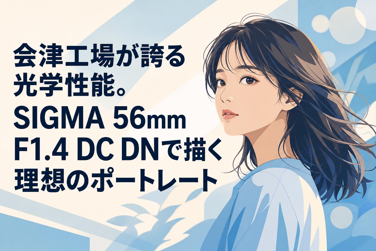 会津工場が誇る光学性能。SIGMA 56mm F1.4 DC DNで描く理想のポートレート