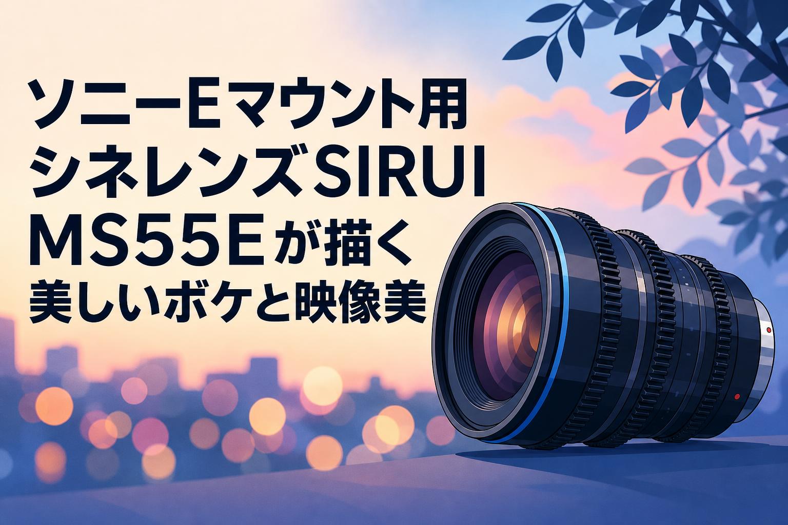 ソニーEマウント用シネレンズSIRUI MS55Eが描く美しいボケと映像美