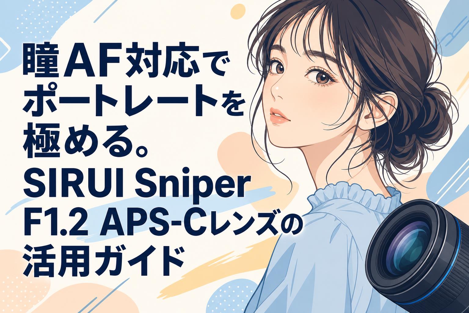 瞳AF対応でポートレートを極める。SIRUI Sniper F1.2 APS-Cレンズの活用ガイド
