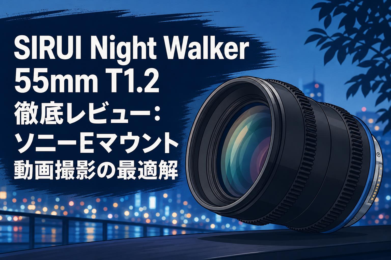 SIRUI Night Walker 55mm T1.2 徹底レビュー：ソニーEマウント動画撮影の最適解