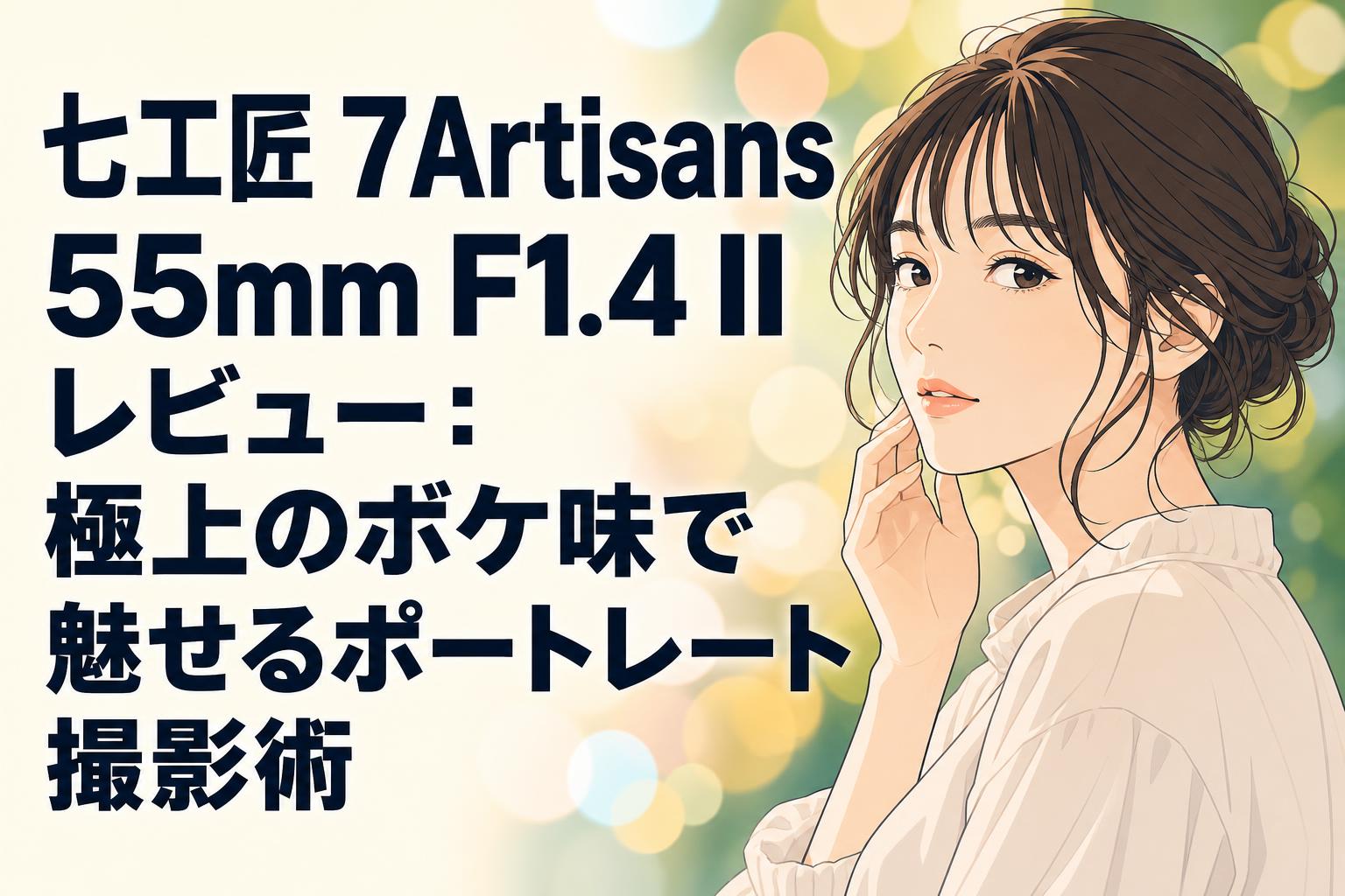 七工匠 7Artisans 55mm F1.4 II レビュー：極上のボケ味で魅せるポートレート撮影術