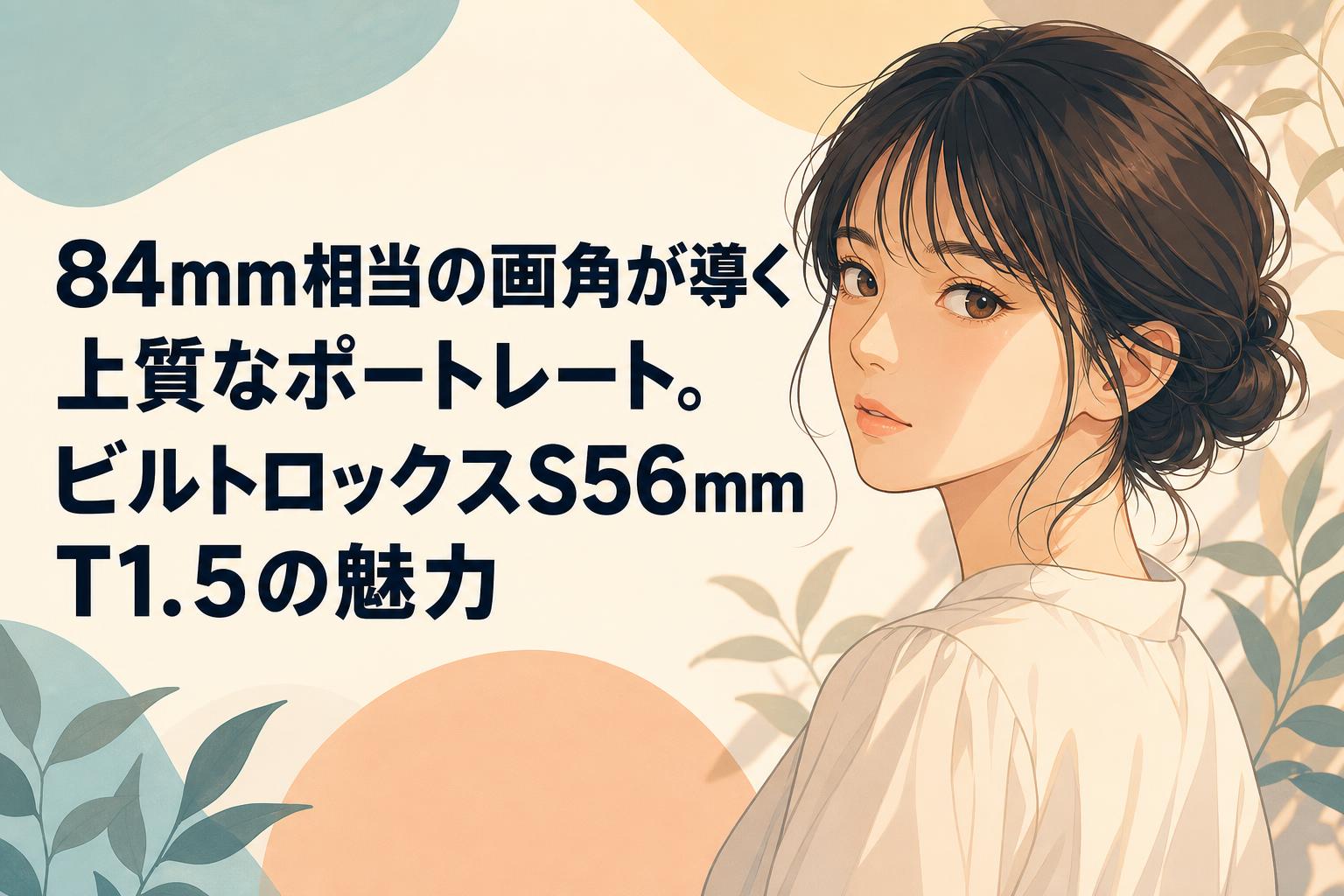 84mm相当の画角が導く上質なポートレート。ビルトロックスS56mm T1.5の魅力