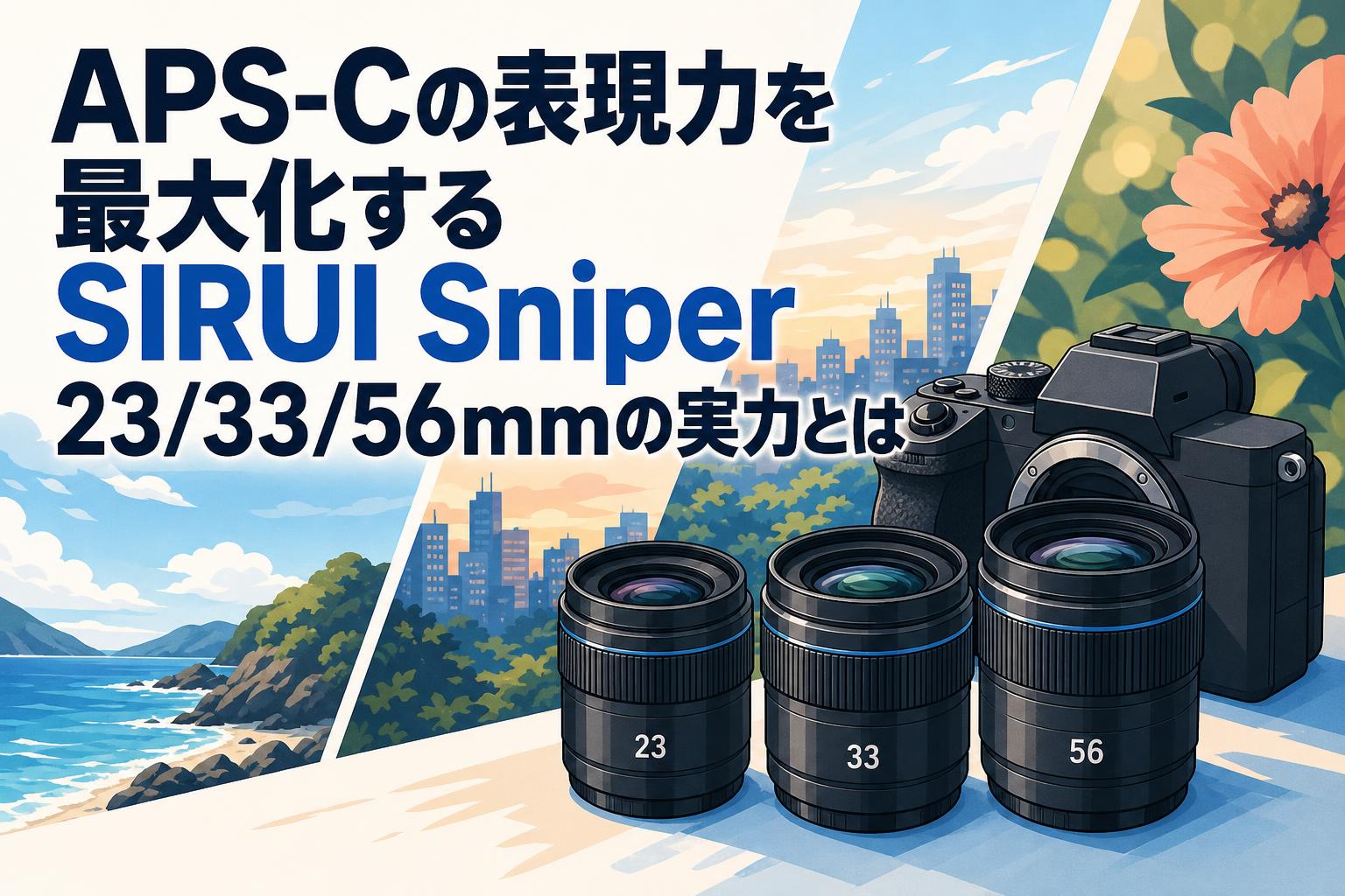 APS-Cの表現力を最大化するSIRUI Sniper 23/33/56mmの実力とは