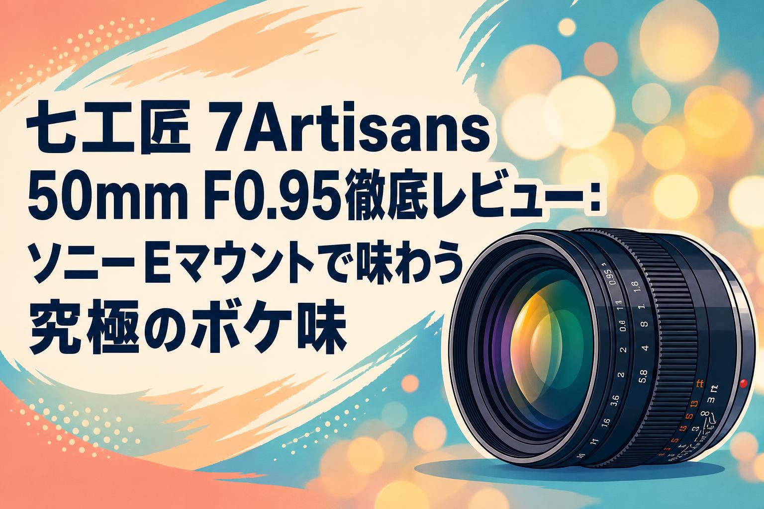 七工匠 7Artisans 50mm F0.95徹底レビュー：ソニーEマウントで味わう究極のボケ味