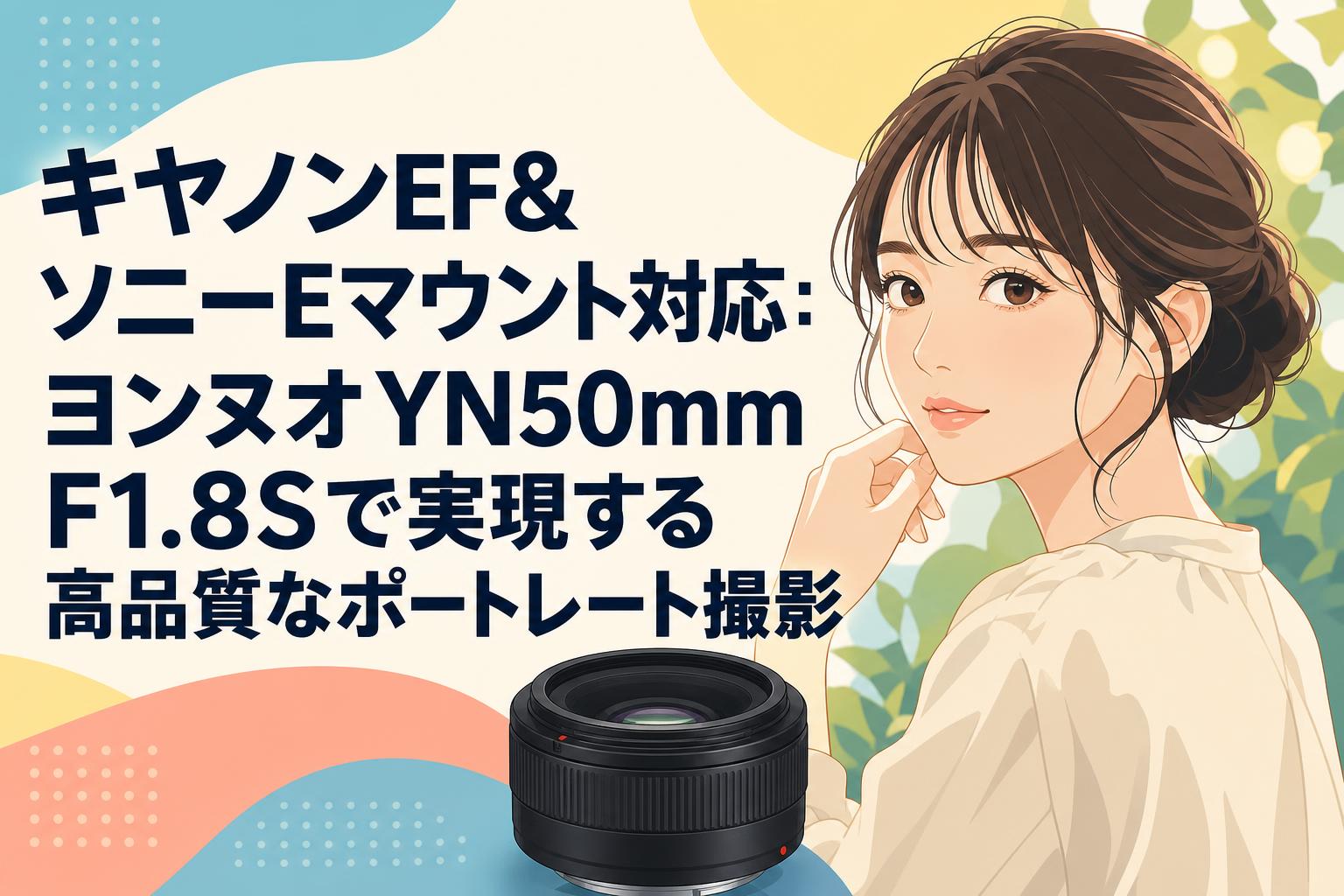 キヤノンEF＆ソニーEマウント対応：ヨンヌオYN50mm F1.8Sで実現する高品質なポートレート撮影