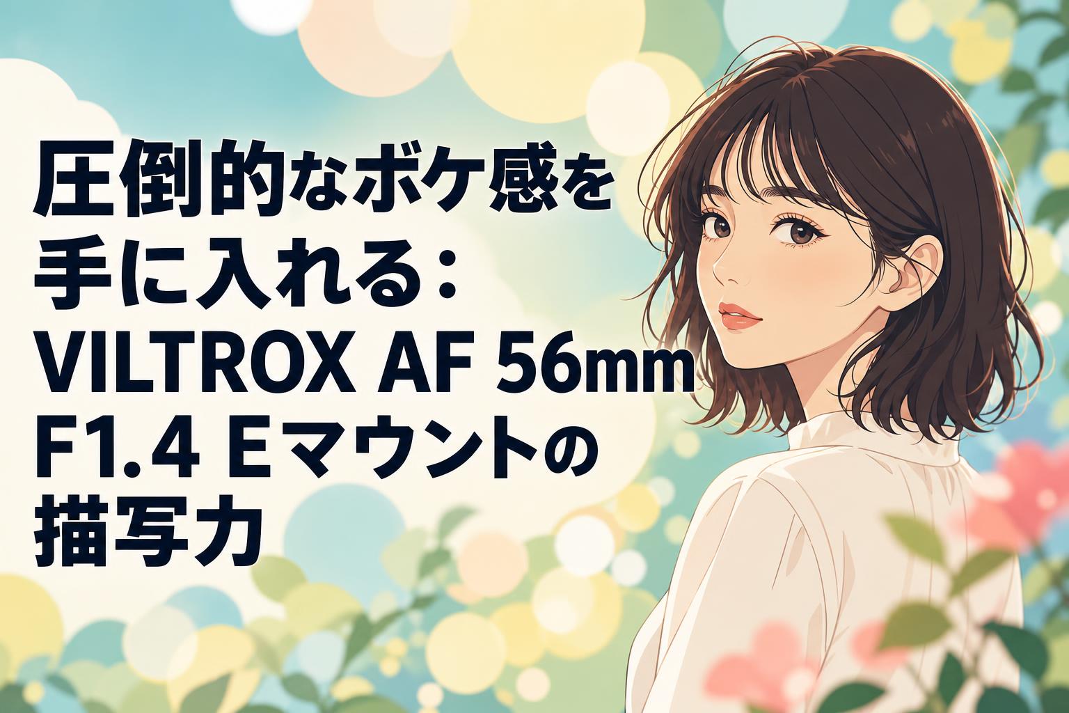 圧倒的なボケ感を手に入れる：VILTROX AF 56mm F1.4 Eマウントの描写力