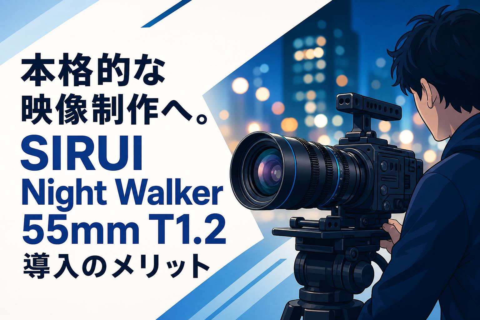 本格的な映像制作へ。SIRUI Night Walker 55mm T1.2導入のメリット