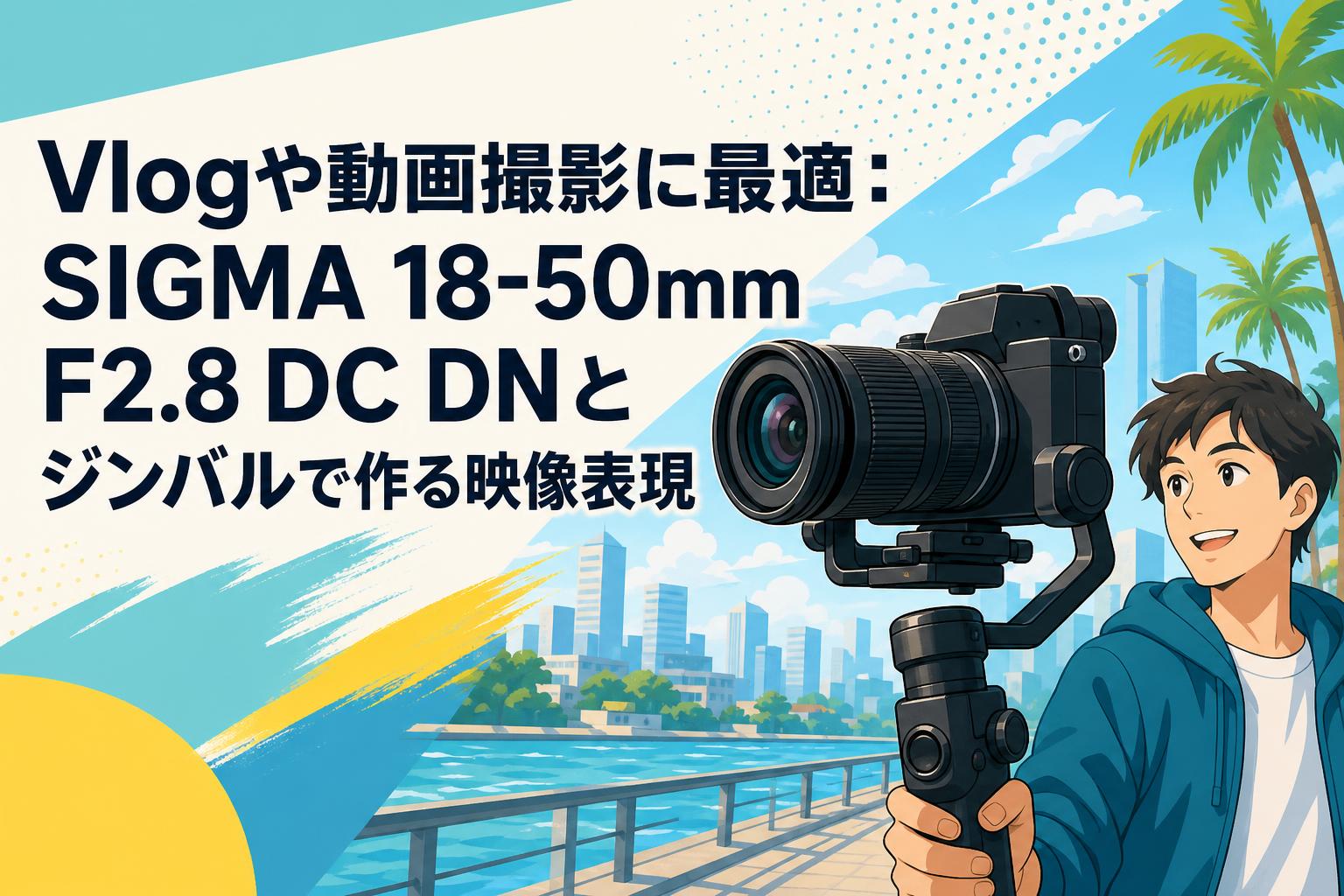Vlogや動画撮影に最適：SIGMA 18-50mm F2.8 DC DNとジンバルで作る映像表現