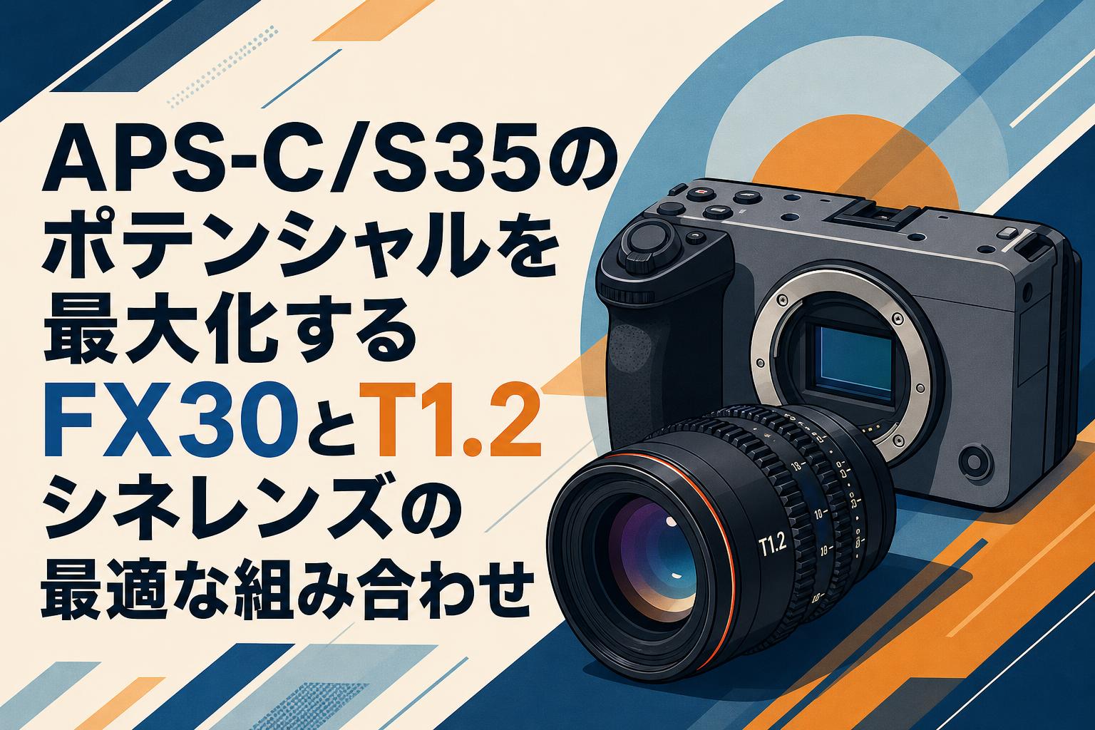 APS-C/S35のポテンシャルを最大化するFX30とT1.2シネレンズの最適な組み合わせ