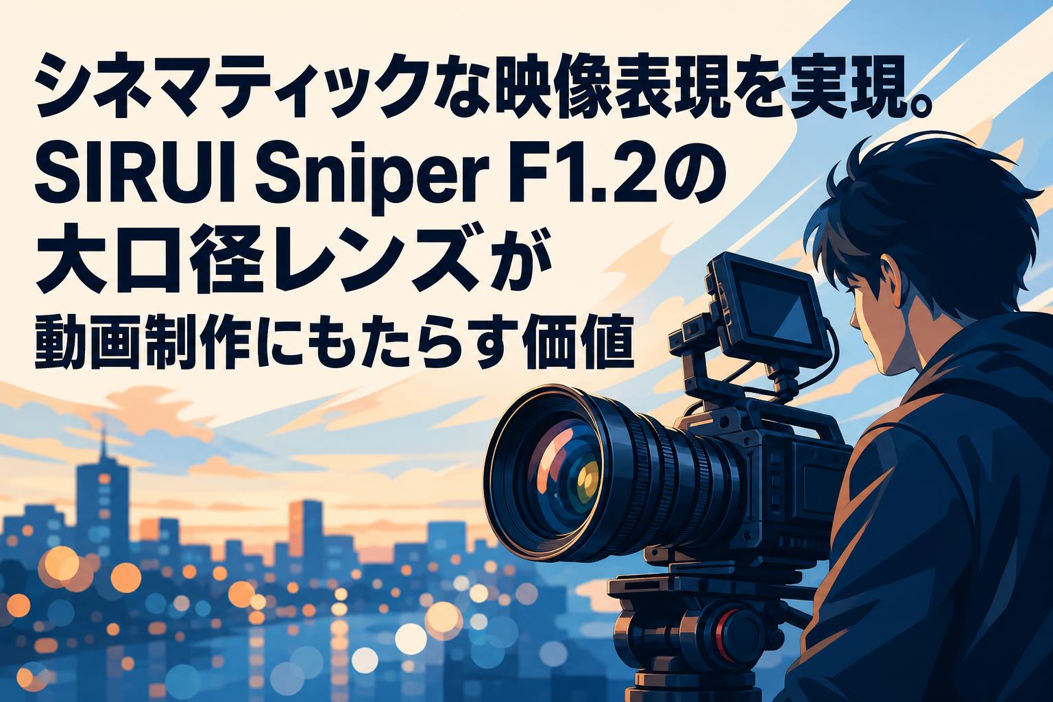 シネマティックな映像表現を実現。SIRUI Sniper F1.2の大口径レンズが動画制作にもたらす価値