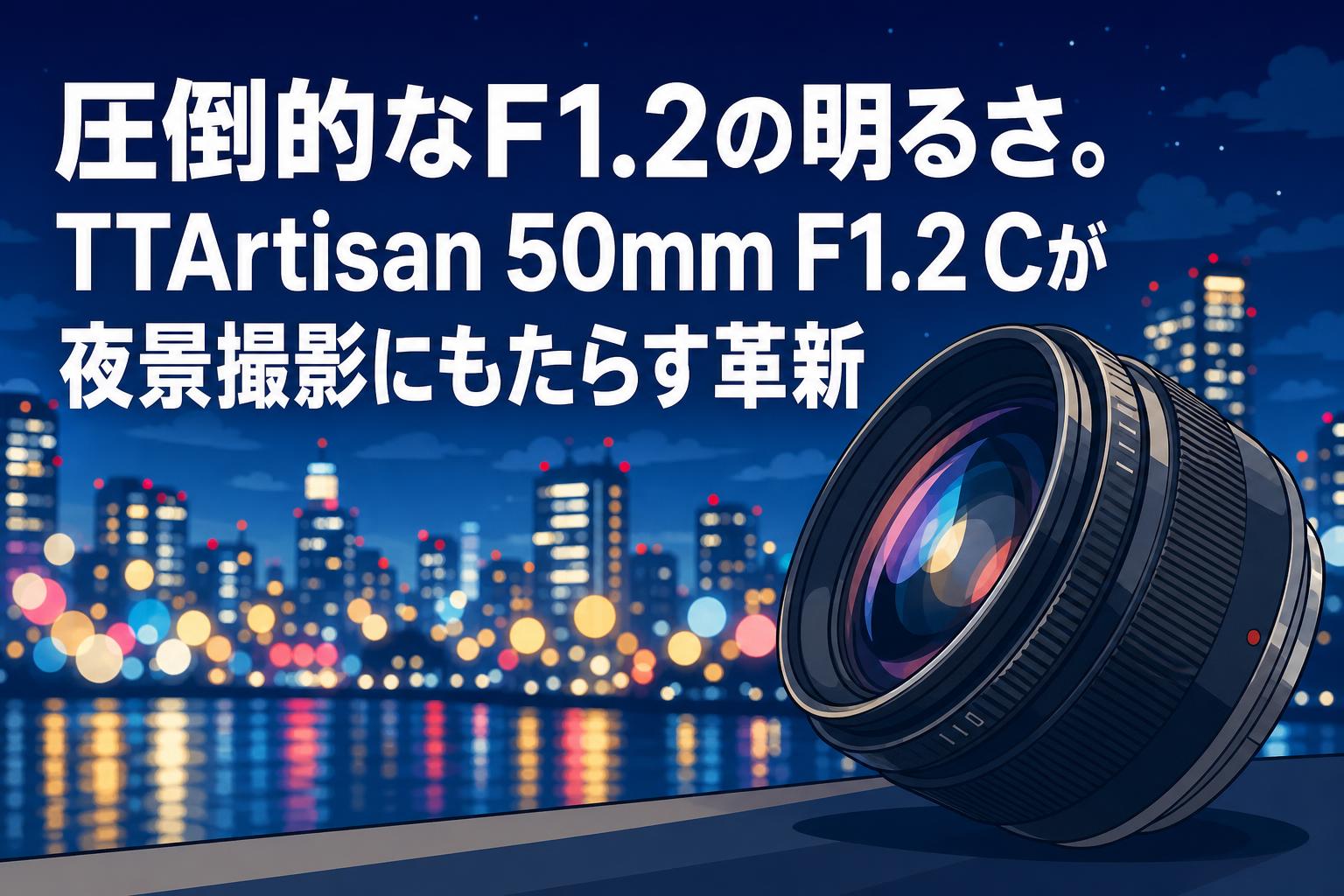 圧倒的なF1.2の明るさ。TTArtisan 50mm F1.2 Cが夜景撮影にもたらす革新
