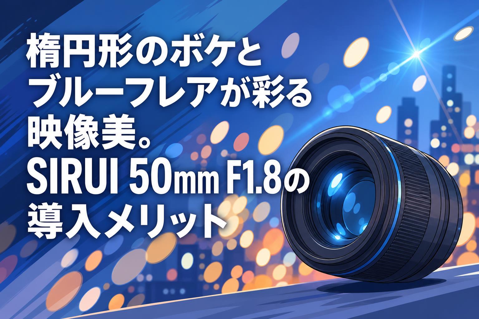 楕円形のボケとブルーフレアが彩る映像美。SIRUI 50mm F1.8の導入メリット
