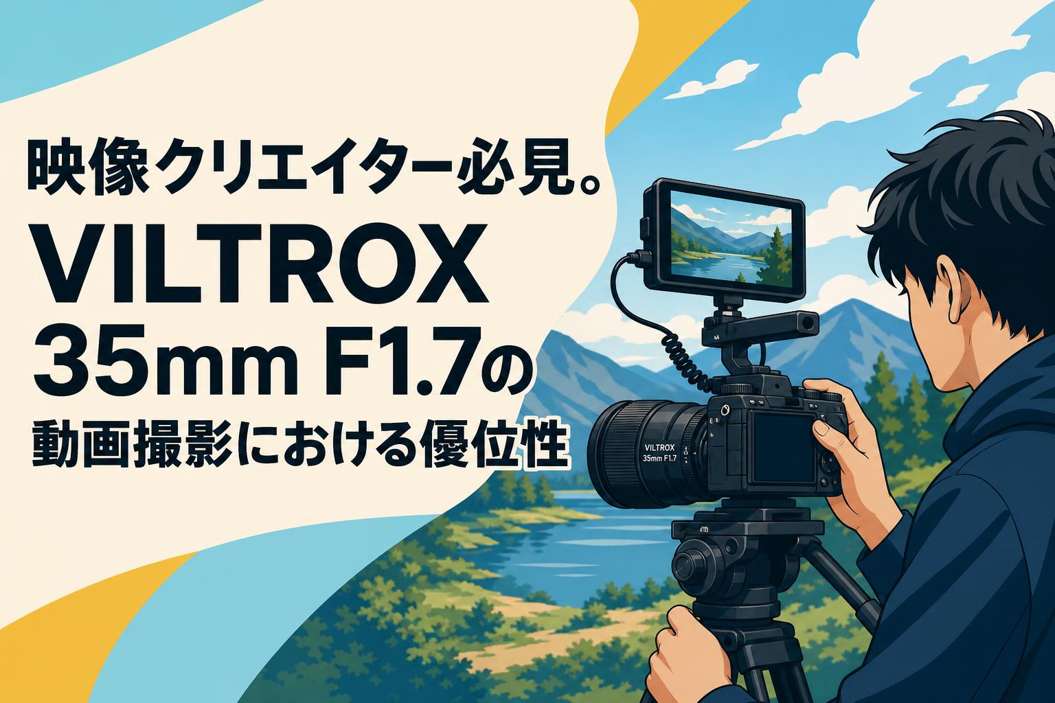 映像クリエイター必見。VILTROX 35mm F1.7の動画撮影における優位性