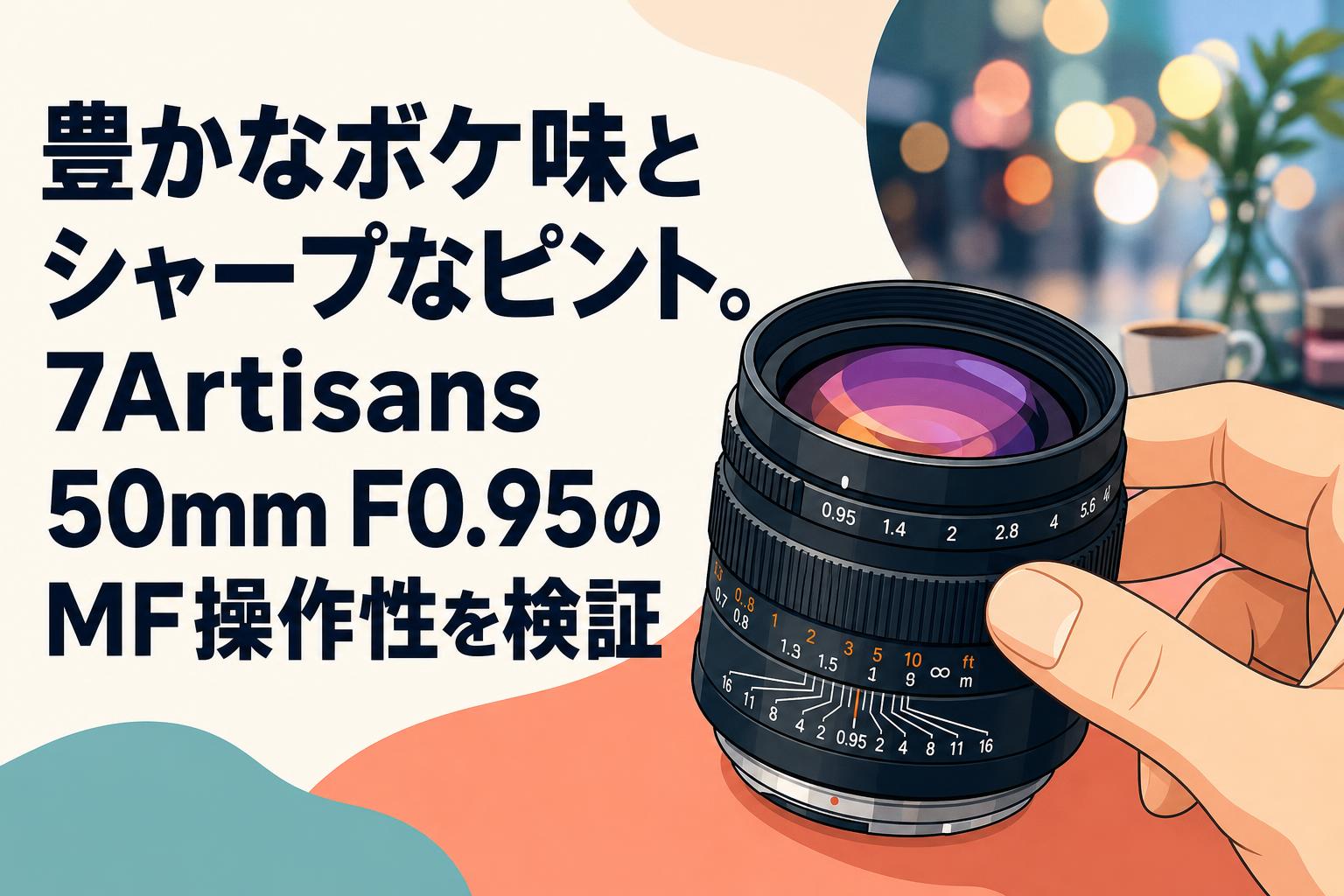 豊かなボケ味とシャープなピント。7Artisans 50mm F0.95のMF操作性を検証