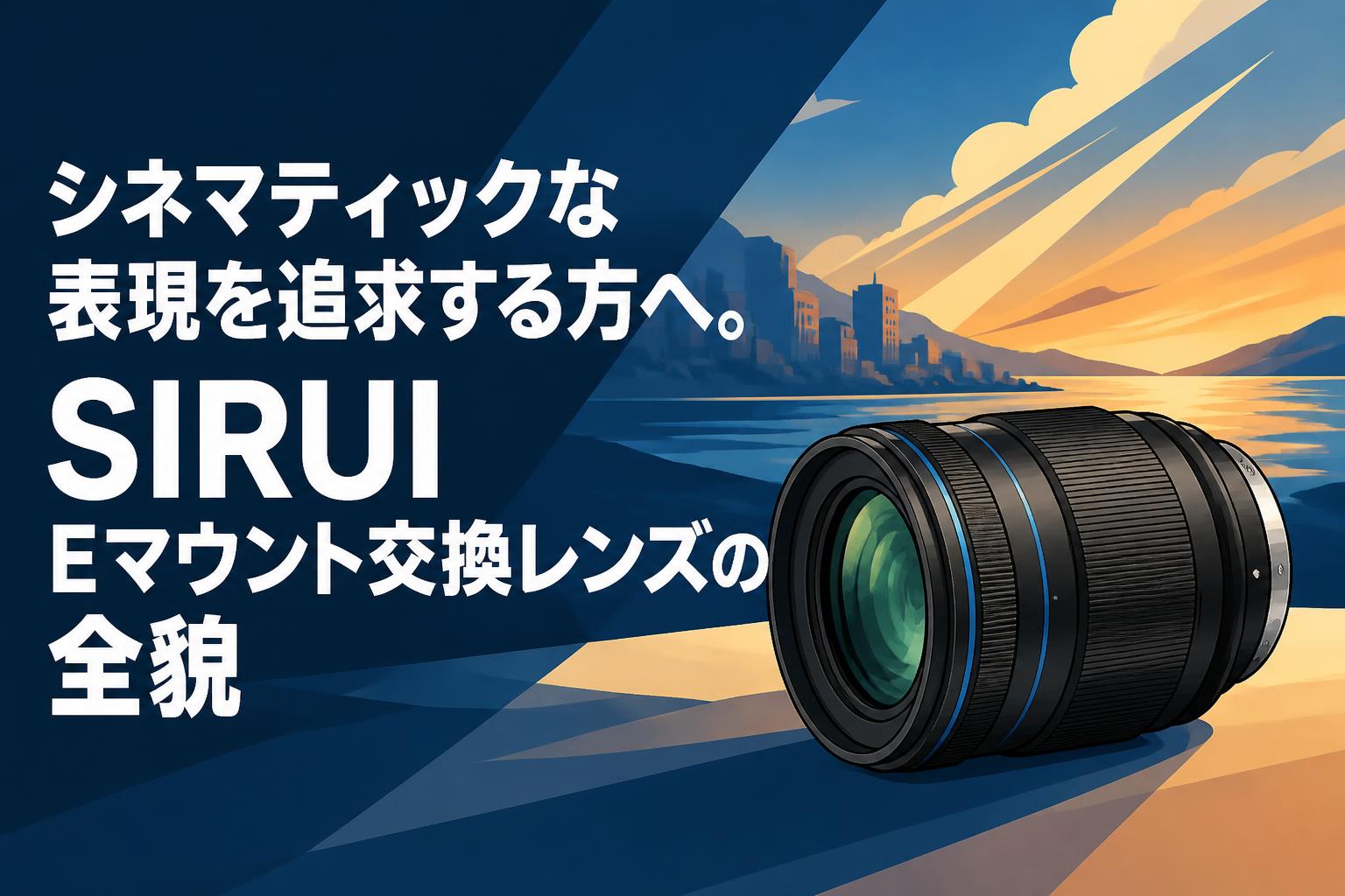 シネマティックな表現を追求する方へ。SIRUI Eマウント交換レンズの全貌