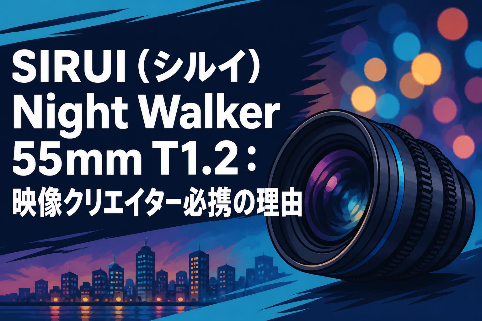 SIRUI（シルイ）Night Walker 55mm T1.2：映像クリエイター必携の理由