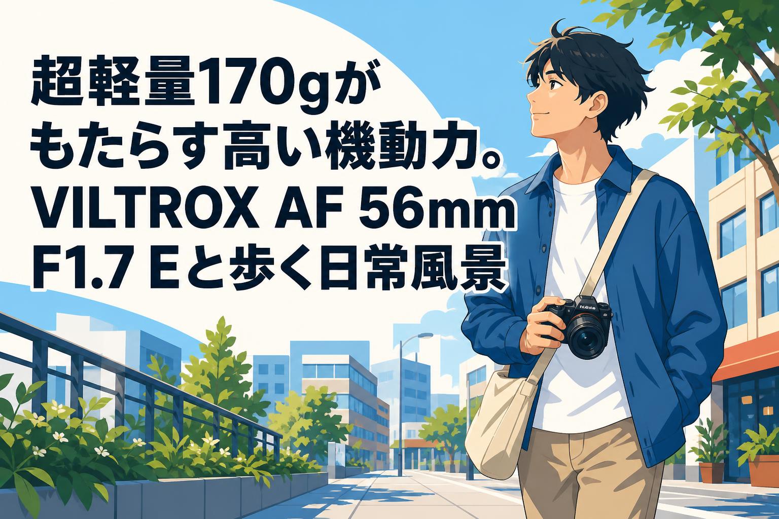 超軽量170gがもたらす高い機動力。VILTROX AF 56mm F1.7 Eと歩く日常風景