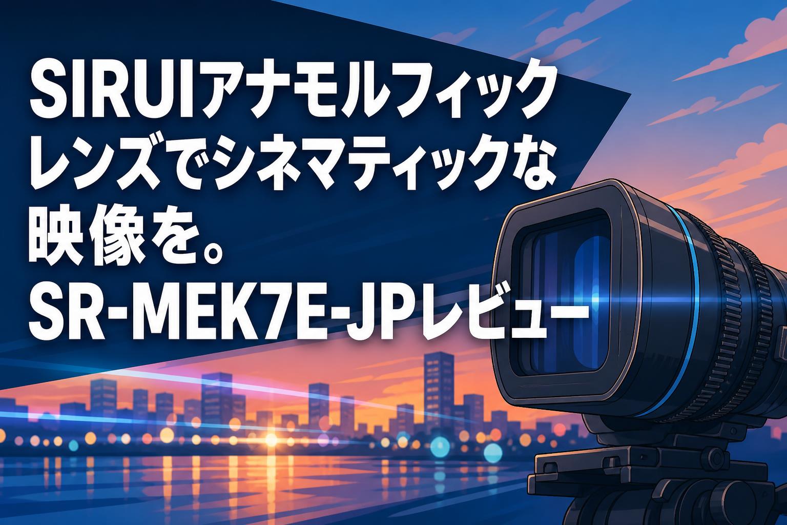 SIRUIアナモルフィックレンズでシネマティックな映像を。SR-MEK7E-JPレビュー
