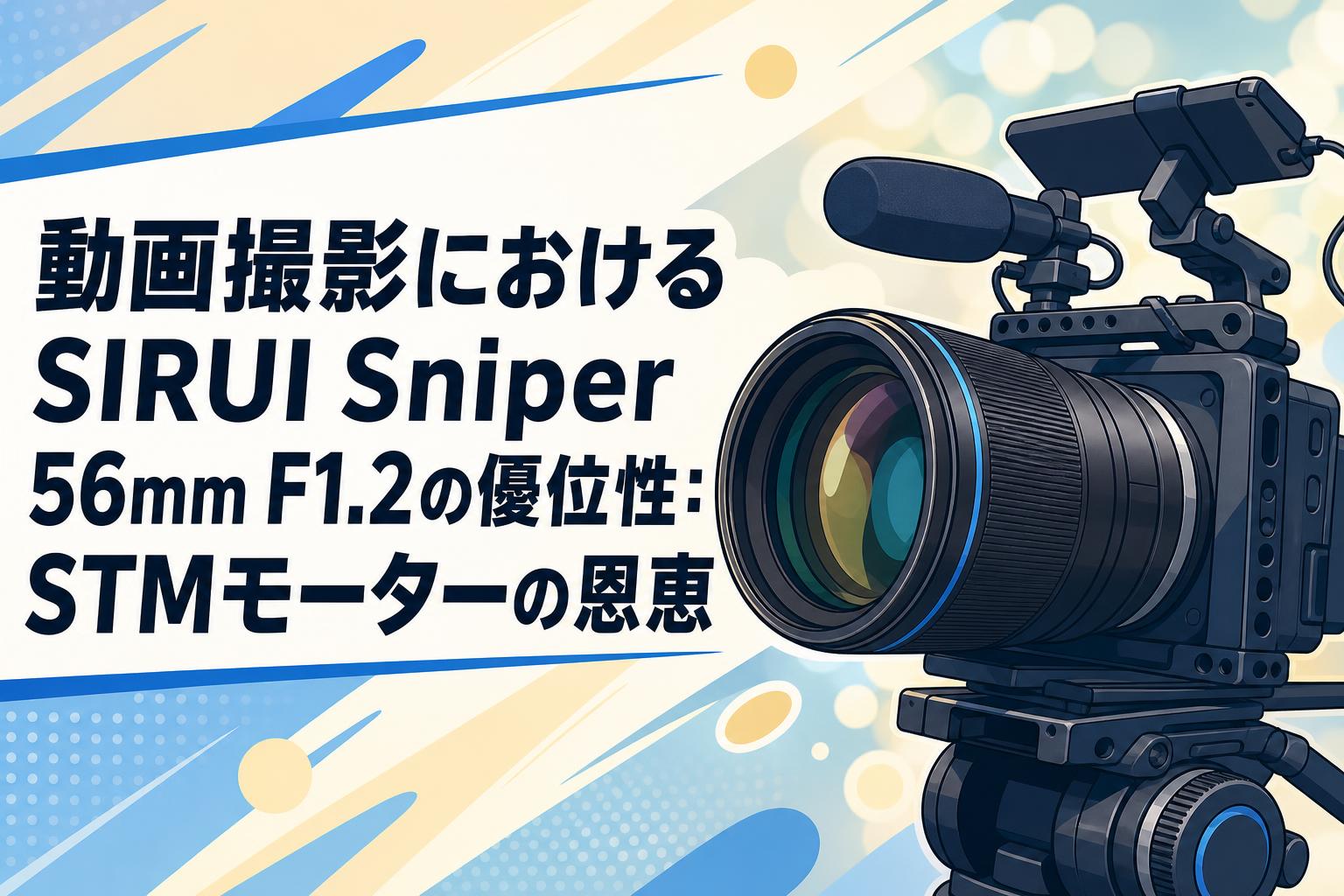 動画撮影におけるSIRUI Sniper 56mm F1.2の優位性：STMモーターの恩恵