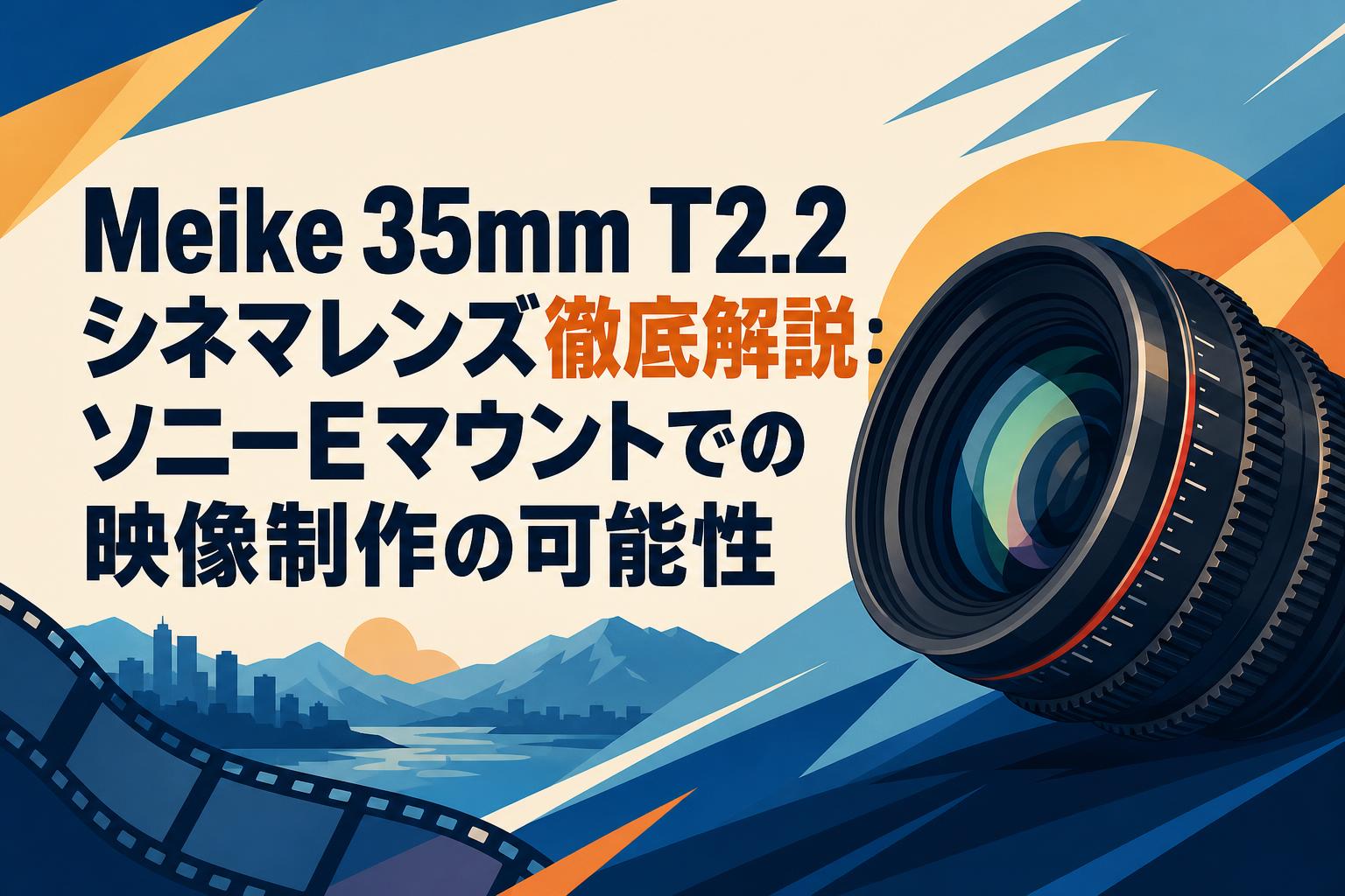 Meike 35mm T2.2 シネマレンズ徹底解説：ソニーEマウントでの映像制作の可能性