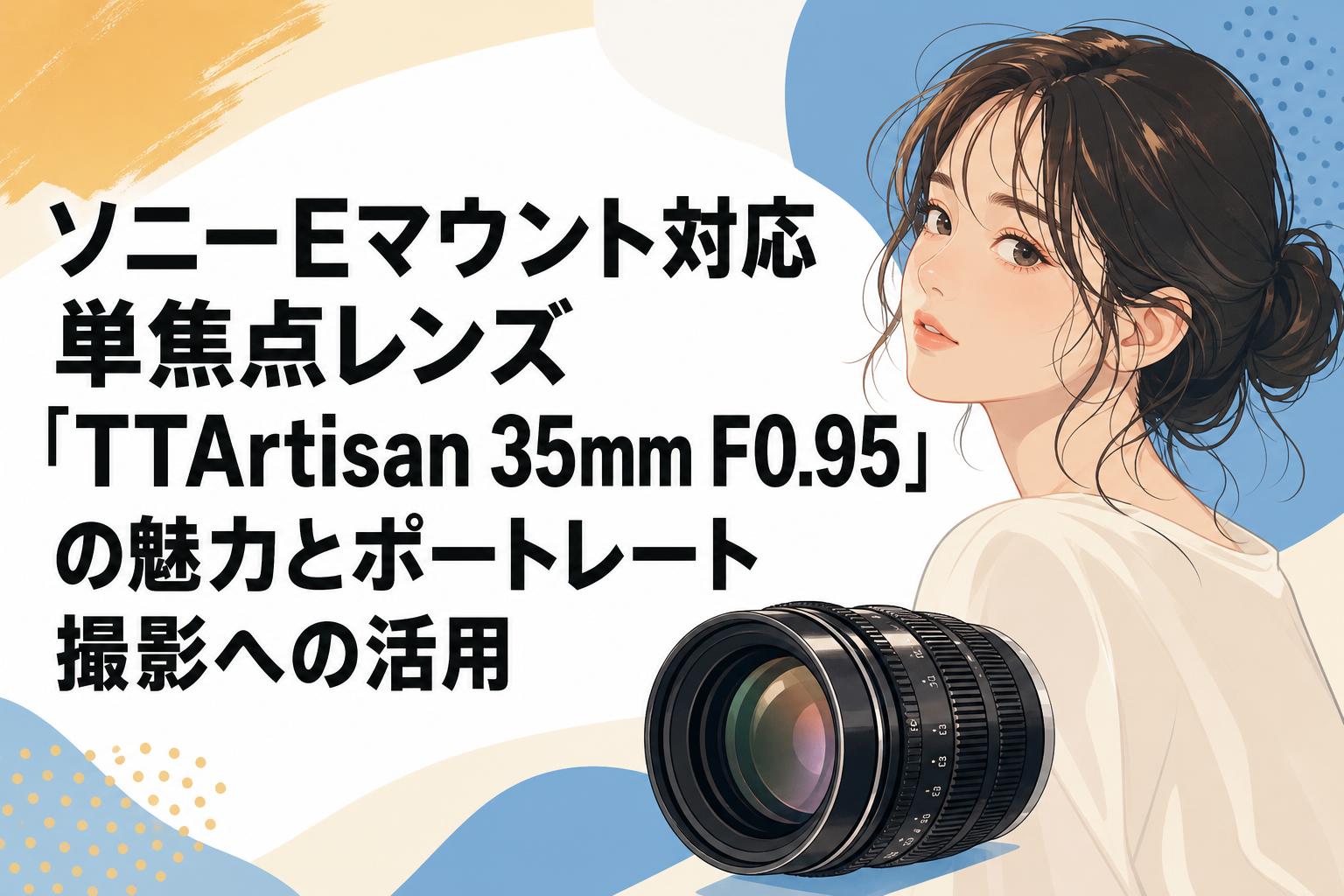 ソニーEマウント対応単焦点レンズ「TTArtisan 35mm F0.95」の魅力とポートレート撮影への活用