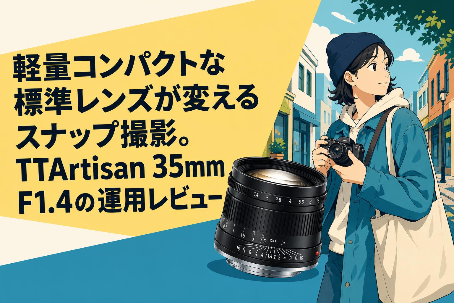 軽量コンパクトな標準レンズが変えるスナップ撮影。TTArtisan 35mm F1.4の運用レビュー