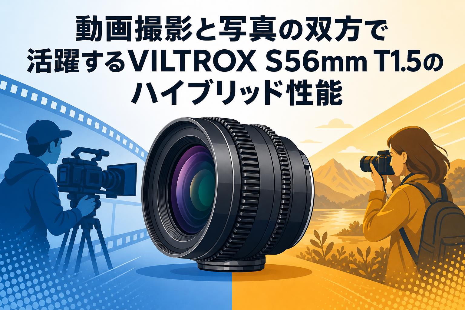 動画撮影と写真の双方で活躍するVILTROX S56mm T1.5のハイブリッド性能