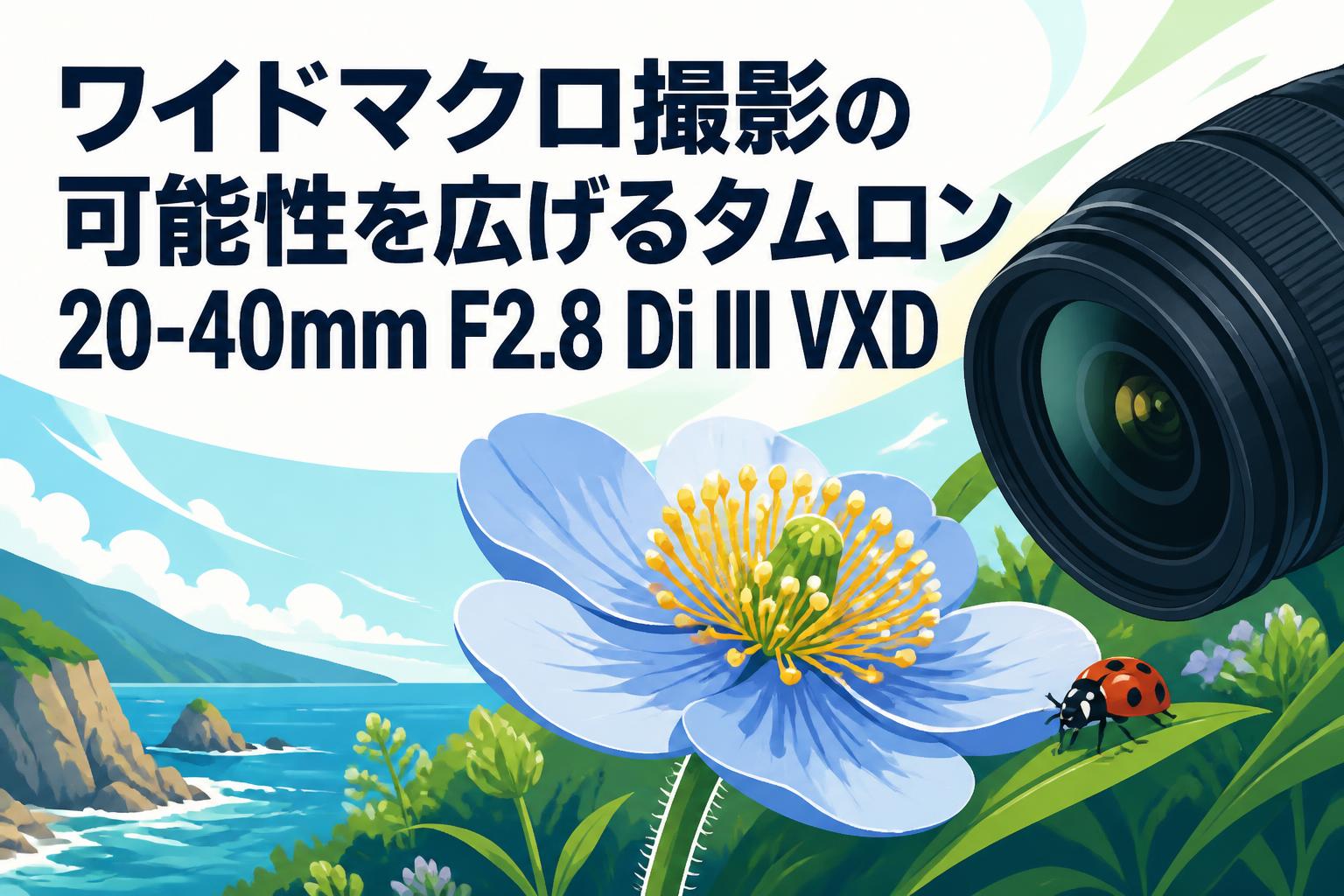 ワイドマクロ撮影の可能性を広げるタムロン 20-40mm F2.8 Di III VXD