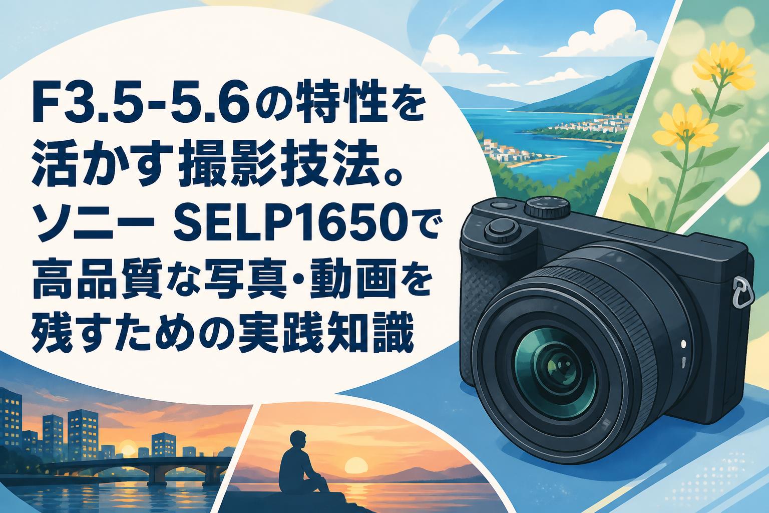 F3.5-5.6の特性を活かす撮影技法。ソニー SELP1650で高品質な写真・動画を残すための実践知識