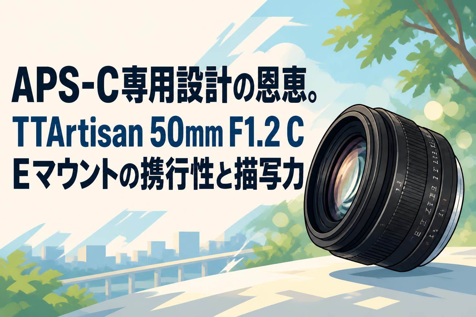 APS-C専用設計の恩恵。TTArtisan 50mm F1.2 C Eマウントの携行性と描写力