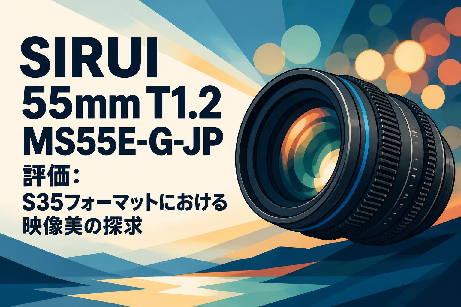 SIRUI 55mm T1.2 MS55E-G-JP 評価：S35フォーマットにおける映像美の探求