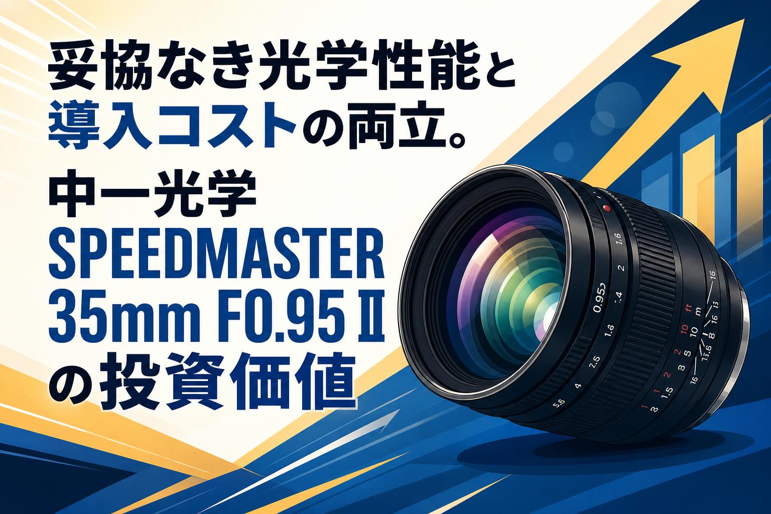 妥協なき光学性能と導入コストの両立。中一光学 SPEEDMASTER 35mm F0.95 II の投資価値