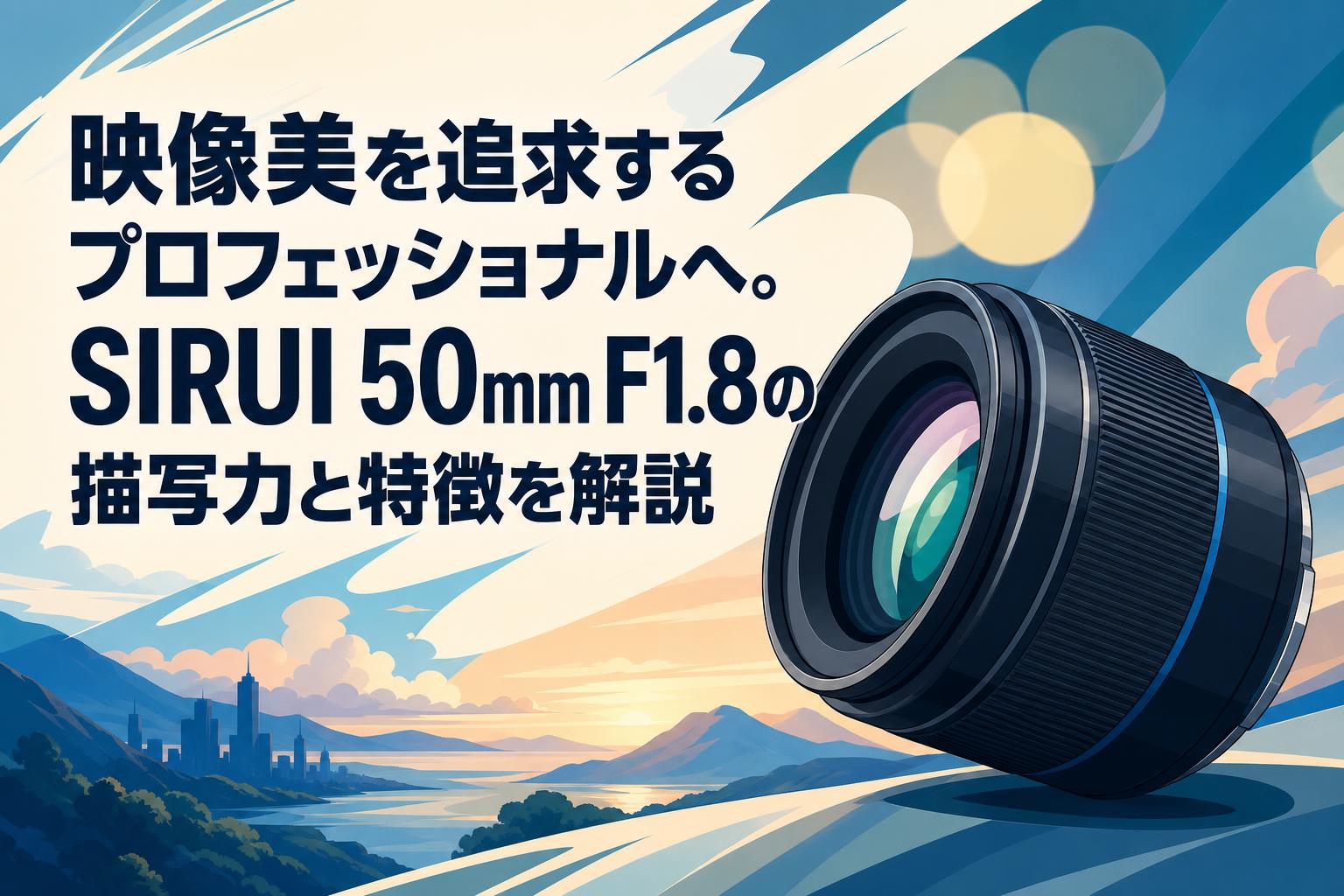 映像美を追求するプロフェッショナルへ。SIRUI 50mm F1.8の描写力と特徴を解説