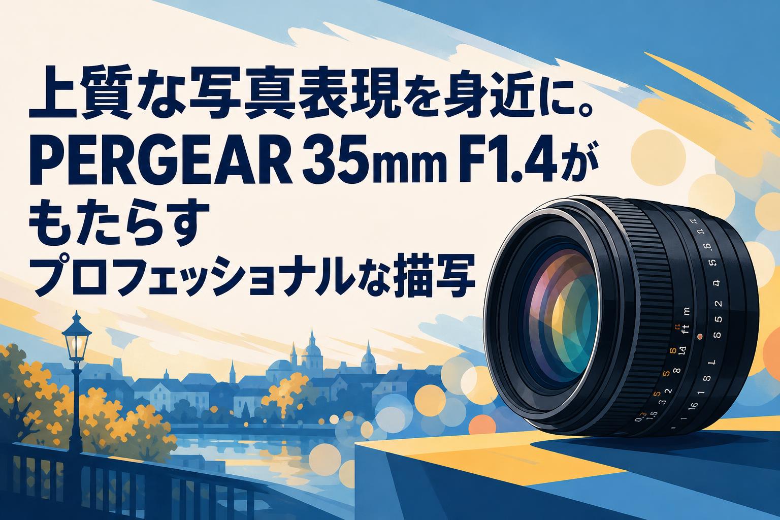 上質な写真表現を身近に。PERGEAR 35mm F1.4がもたらすプロフェッショナルな描写