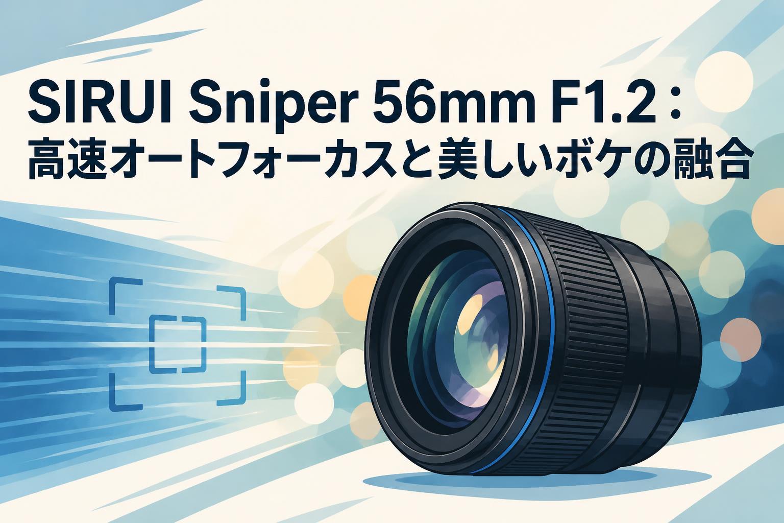 SIRUI Sniper 56mm F1.2：高速オートフォーカスと美しいボケの融合