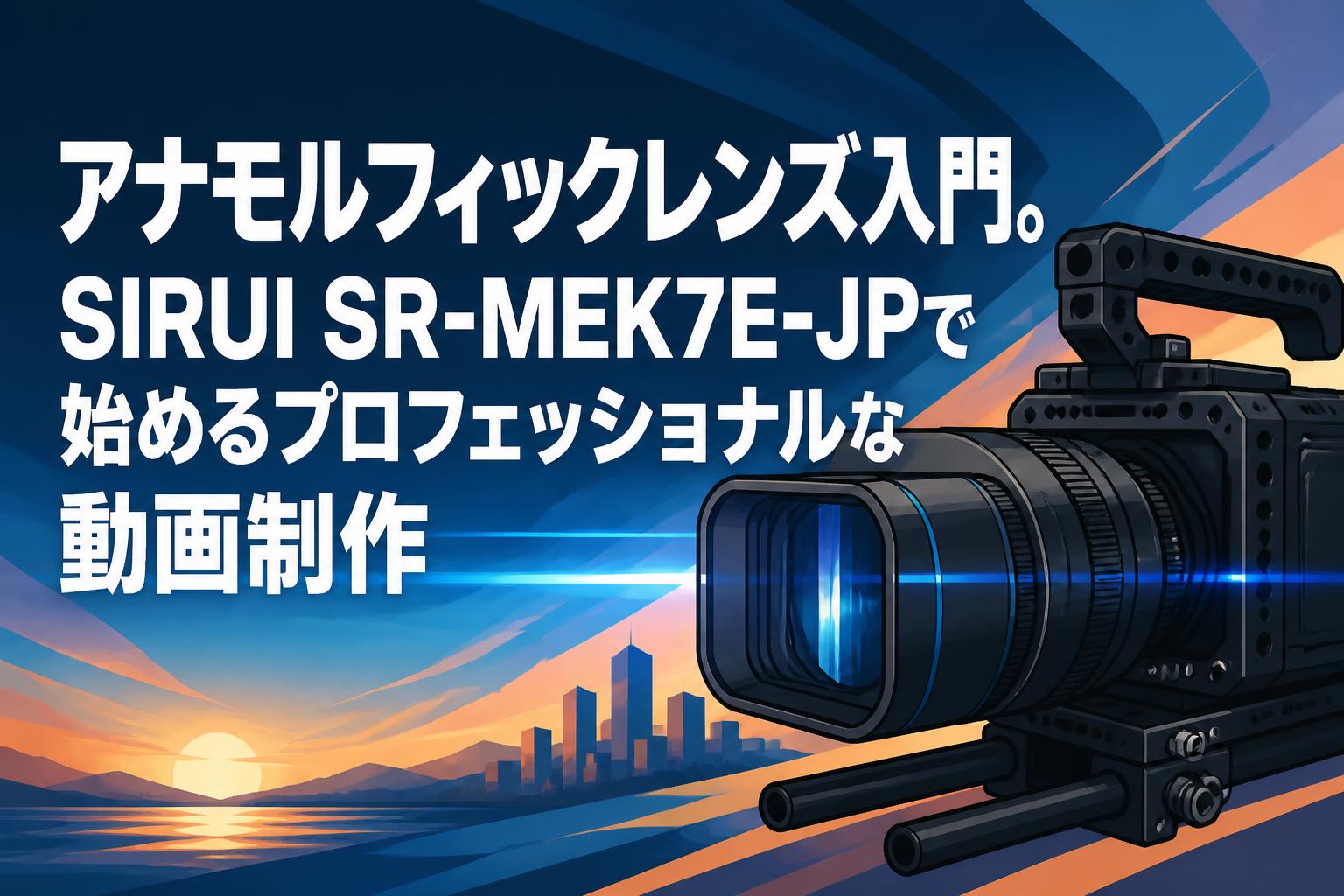 アナモルフィックレンズ入門。SIRUI SR-MEK7E-JPで始めるプロフェッショナルな動画制作