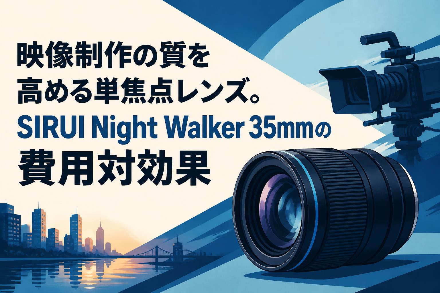 映像制作の質を高める単焦点レンズ。SIRUI Night Walker 35mmの費用対効果