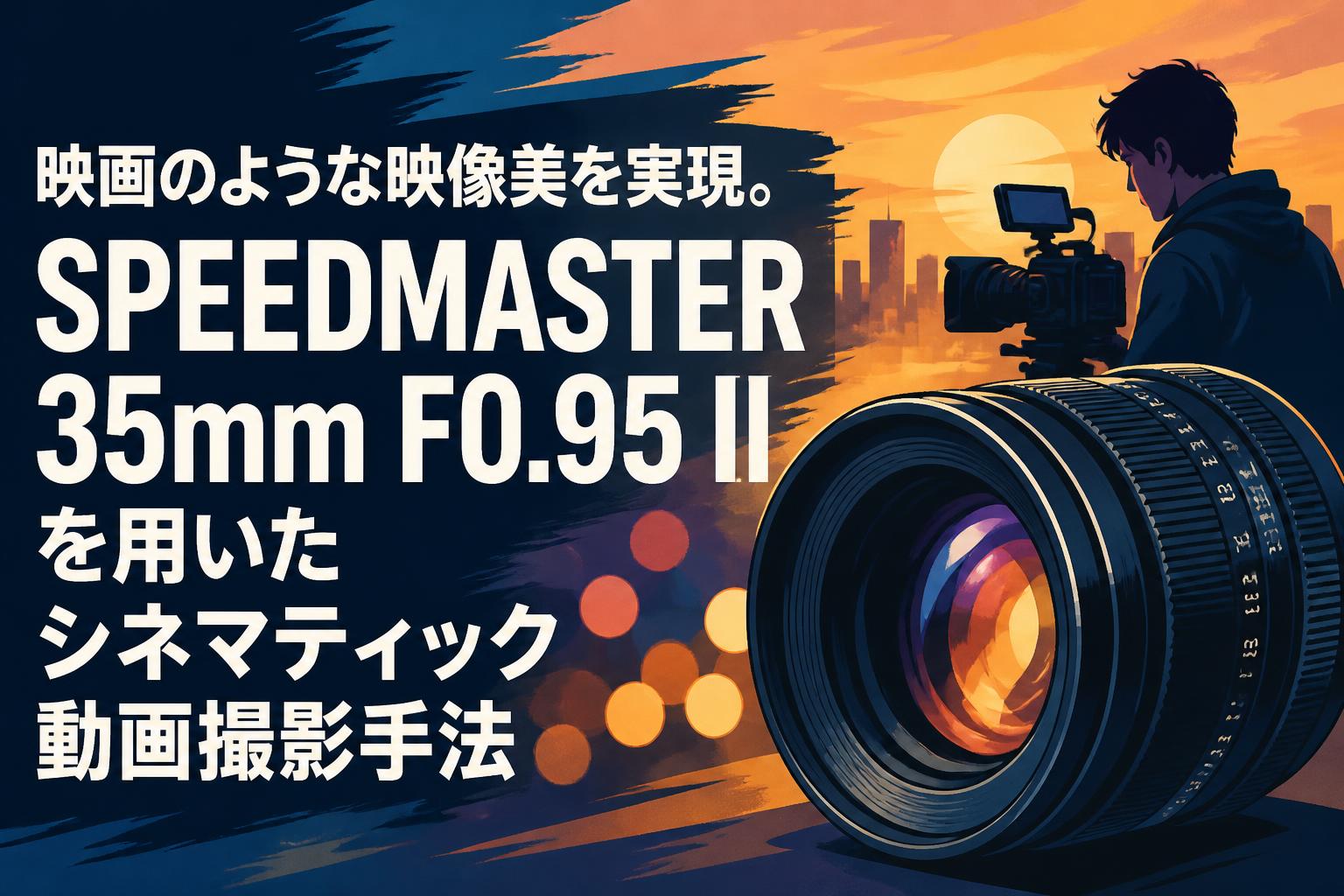 映画のような映像美を実現。SPEEDMASTER 35mm F0.95 II を用いたシネマティック動画撮影手法