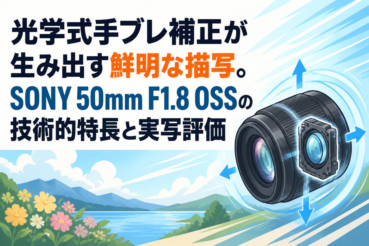 光学式手ブレ補正が生み出す鮮明な描写。SONY 50mm F1.8 OSSの技術的特長と実写評価