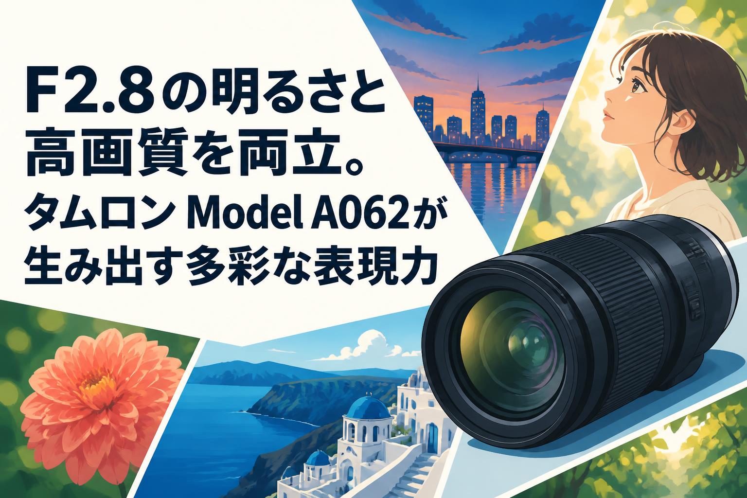 F2.8の明るさと高画質を両立。タムロン Model A062が生み出す多彩な表現力