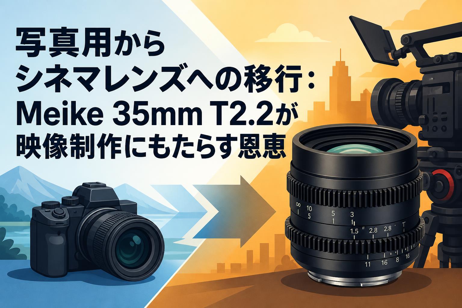 写真用からシネマレンズへの移行：Meike 35mm T2.2が映像制作にもたらす恩恵
