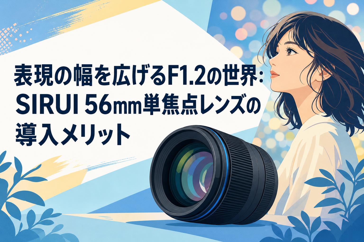 表現の幅を広げるF1.2の世界：SIRUI 56mm単焦点レンズの導入メリット